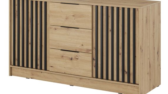 Komoda DELY 3D 155cm Nowoczesny Design Trzy Kolory