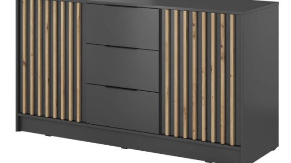 Komoda DELY 3D 155cm Nowoczesny Design Trzy Kolory - obrazek 3