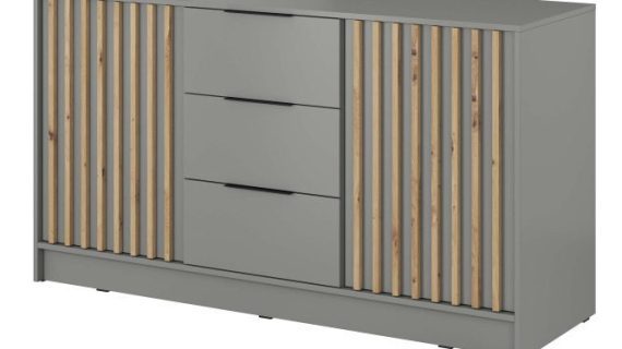 Komoda DELY 3D 155cm Nowoczesny Design Trzy Kolory - obrazek 2