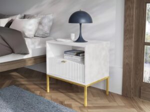 miniaturka Stolik Nocny Sivas Szarość, Czerń i Biel