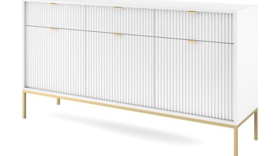 miniaturka Komoda Sivas 154cm ze Złotymi Detalami