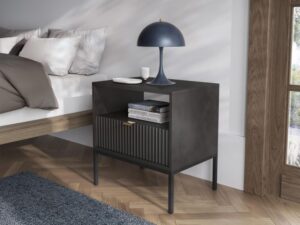 miniaturka Stolik Nocny Sivas Szarość, Czerń i Biel