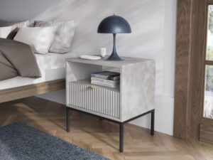 miniaturka Stolik Nocny Sivas Szarość, Czerń i Biel