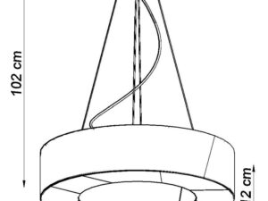 miniaturka Nowoczesny i Geometria Żyrandol SPARK SLIM 70