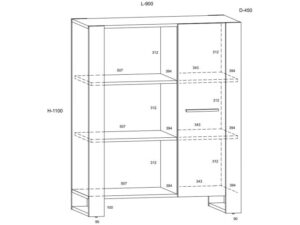 miniaturka Regał IRFAN Praktyczny Dąb Artisan
