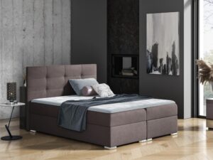 miniaturka Łóżko Belfort z Wysokim Tapicerowanym Zagłówkiem