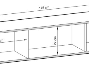 miniaturka Szafka RTV Teyser 175cm Kolory i Styl