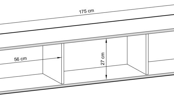 miniaturka Szafka RTV Teyser 175cm Kolory i Styl