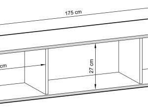 miniaturka Szafka RTV Teyser Lewitująca 175cm Nowoczesność