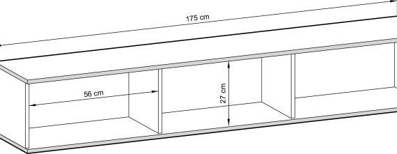 miniaturka Szafka RTV Teyser Lewitująca 175cm Nowoczesność