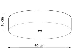 miniaturka Okrągły żyrandol plafonowy SKY 60