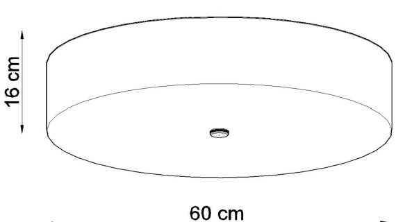 miniaturka Okrągły żyrandol plafonowy SKY 60