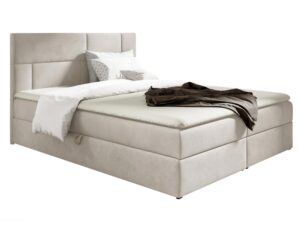 miniaturka Kontynentalne Łóżko Cavallo z Czarną Tapicerką