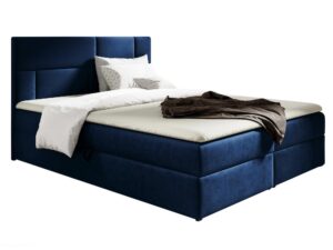 miniaturka Kontynentalne Łóżko Cavallo z Czarną Tapicerką