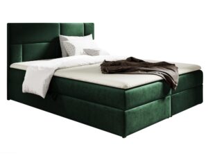 miniaturka Kontynentalne Łóżko Cavallo z Czarną Tapicerką