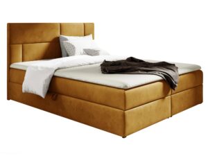 miniaturka Kontynentalne Łóżko Cavallo z Czarną Tapicerką