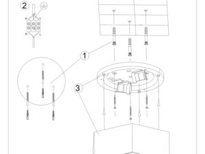 miniaturka Oświetlenie Geometryczne Idealne do Kuchni SUR 15