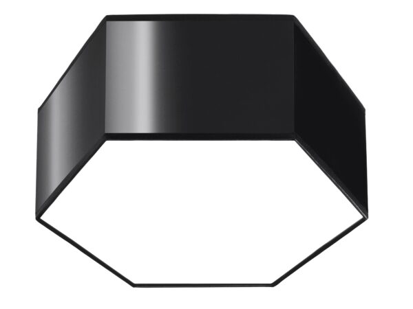 Czarna lampa sześcienna