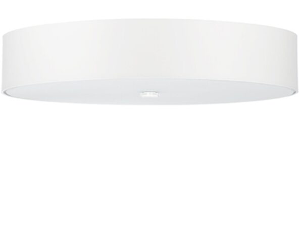 Nowoczesna lampa LED z białym kloszem do wnętrz minimalistycznych