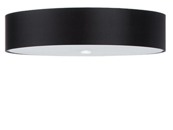 Czarna lampa LED z czarnym akcentem i matowym wykończeniem