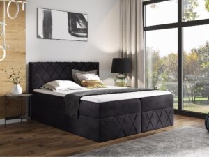 miniaturka Łóżko ZENITH LUX z Wysokim Tapicerowanym Zagłówkiem