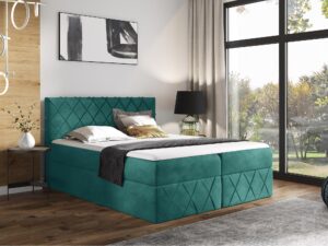 miniaturka Łóżko ZENITH LUX z Wysokim Tapicerowanym Zagłówkiem