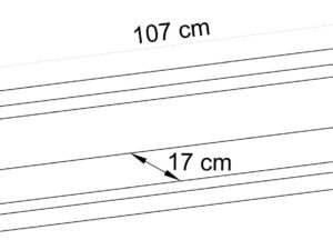 miniaturka Półka Orys Ścienna Dąb i Biel Elegancja