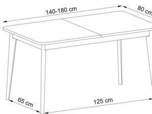 miniaturka Stół Orys Rozkładany Dąb i Biel Nowoczesność