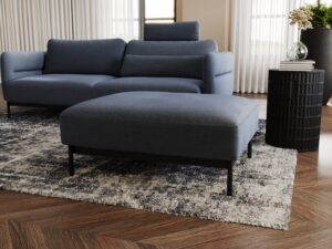 miniaturka Pufa ELLIZA Elegancja na Czarnych Nóżkach