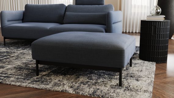 miniaturka Pufa ELLIZA Elegancja na Czarnych Nóżkach