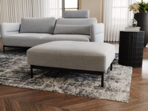 miniaturka Pufa ELLIZA Elegancja na Czarnych Nóżkach