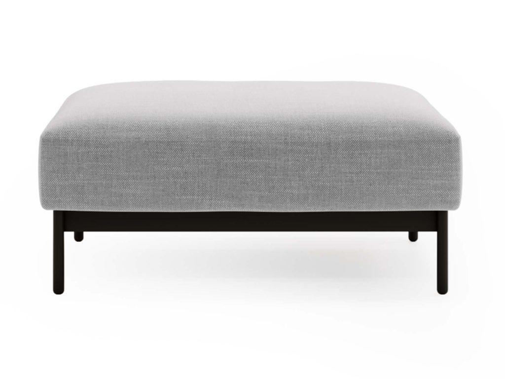 Pufa ELLIZA Elegancja na Czarnych Nóżkach