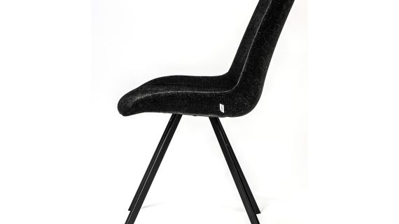 miniaturka Klasyczne Krzesło Tapicerowane Czarne KELSO 2