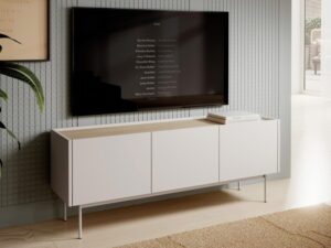 miniaturka Szafka RTV Ceka 144cm Kaszmir i Cegła Nowoczesny Wyraz