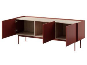 miniaturka Szafka RTV Ceka 144cm Kaszmir i Cegła Nowoczesny Wyraz