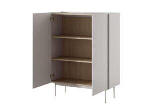 miniaturka Komoda Ceka 97cm Odcienie Kaszmir i Cegła Nowoczesność