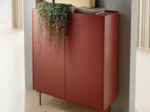 miniaturka Komoda Ceka 97cm Odcienie Kaszmir i Cegła Nowoczesność