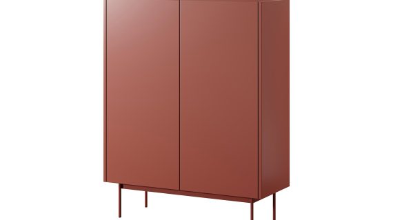 miniaturka Komoda Ceka 97cm Odcienie Kaszmir i Cegła Nowoczesność