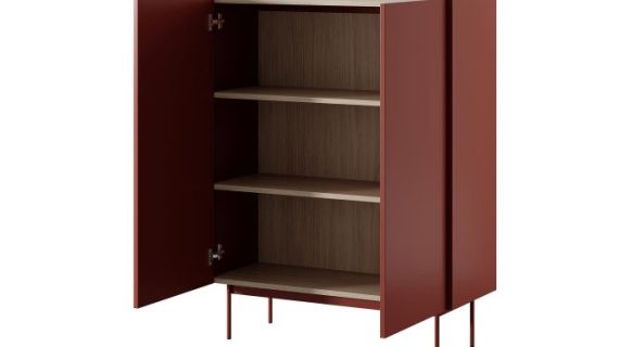 miniaturka Komoda Ceka 97cm Odcienie Kaszmir i Cegła Nowoczesność