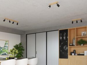 miniaturka Plafon Minimalistyczny Biały i Czarny CLARIS 3P