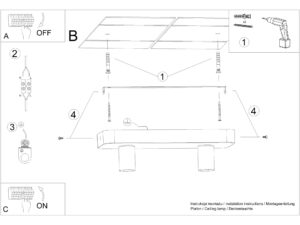 miniaturka Plafon Nowoczesny Design Sirius 2