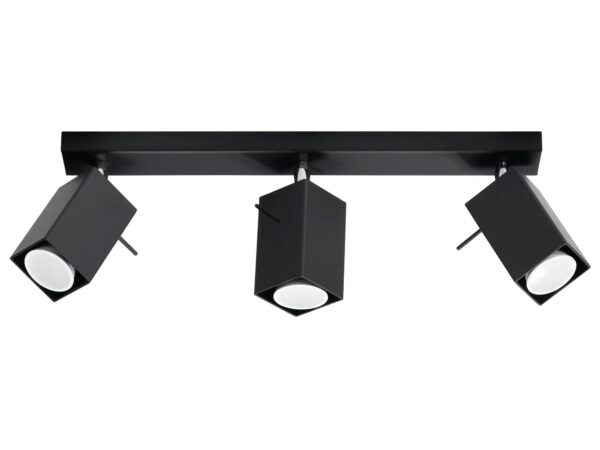 Lampa punktowa sufitowa LED w czerni, elegancki design