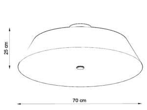 miniaturka Plafon Świetnej Jakości Źródło Światła i Dekoracji VICTORY 70