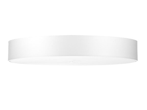 Okrągła lampa sufitowa LED w kolorze białym z matowym wykończeniem