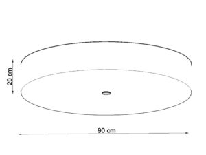 miniaturka Plafon Uniwersalny Nowoczesny SKY 90