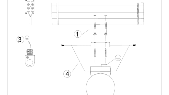 miniaturka Plafon w Formie Kuli Dodatek Dekoracyjny YUCCA 1