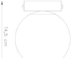 miniaturka Plafon w Formie Kuli Dodatek Dekoracyjny YUCCA 1