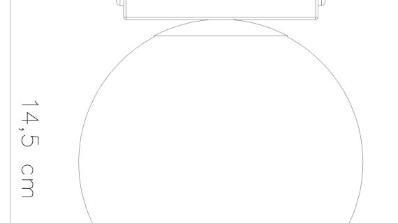 miniaturka Plafon w Formie Kuli Dodatek Dekoracyjny YUCCA 1