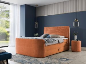 miniaturka Klasyczne Łóżko SABBIA z Pojemnikiem na Pościel