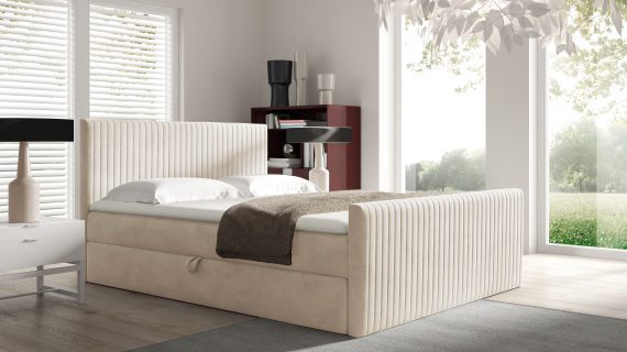 miniaturka Kontynentalne Łóżko Nobile z Funkcją Przechowywania